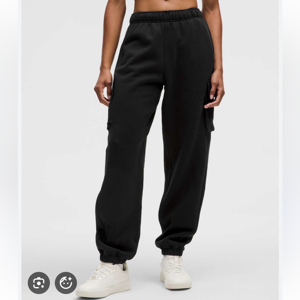 lululemon athletica Black Cargo Sweatpants